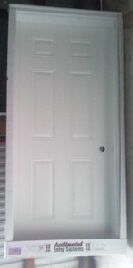lot 302 image: Bayer Built Exterior Entry Door  New