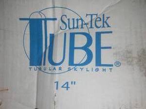 lot 320 image: 14in.  Tubular Skylight - Sun - Tek Tube, New in box