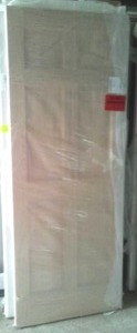 lot 327 image: Interior door Pine 6 panel, 30 x 80  New