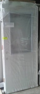 lot 329 image: Exterior door Metal - white, Window