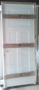 lot 330 image: Interior Door with Frame 30  x 80   New