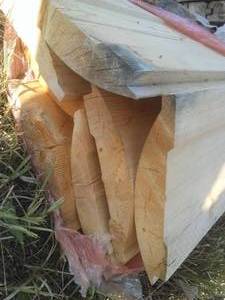 lot 347 image: 2 x 6 log face & 2 Tongue & Groove.