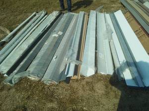 lot 353 image: Metal Siding Corners, valleys, galvanized ridge cap