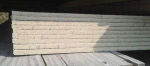 lot 355 image: 4 x 8 (9) finished flat cement boards $900 VALUE