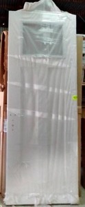 lot 414 image: 3 ft by 8 ft. Exterior Door Glass window, New