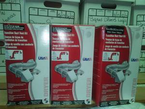 lot 4 image: 3 Transitions Duct Vent Kit. New in Box