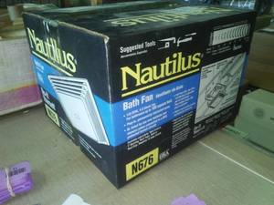 lot 12 image: Nautilus Bathroom Fan 110 CFM  New