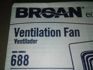 lot 63 image: Broan Ventilation Fan