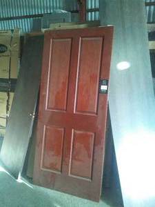 lot 85 image: 2 Doors and 1 end panel Bayer Interior Door