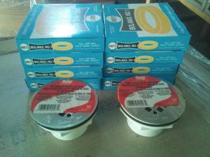 lot 95 image: Wax Rings (8), Oatey Drains (2)