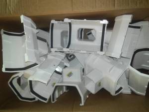 lot 115 image: Gutter Eaves, White Down Spout connectors, approx. 20