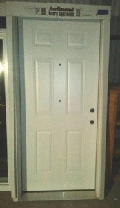 lot 151 image: Bayer Metal 6 panel Exterior Door