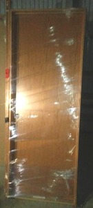 lot 165 image: 30 in. Framed Interior Door- Bayer, Oak Right Hand