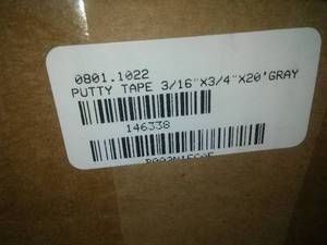 lot 25 image: Putty Tape 316 x .75 x 20 ft. (5 rolls)
