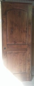 lot 198 image: 30 in. Knotty Alder Interior Door with Frame