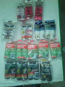lot 207 image: Paint Roller Pads Covers  minis, 5 varieties