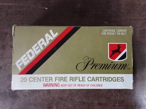 lot 5 image: Federal Premium .338 Win. Mag. 250 Grain Nosler Partition Bullet Full Box Of 20