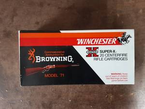 lot 7 image: Winchester .348 200 Grain Silver Tip Full Box Of 20