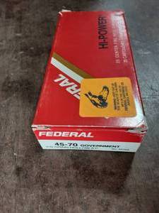 lot 16 image: Federal Hi-Power 45-70 Government 300 Grain Hollow Soft Point Full Box Of 20