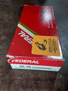 lot 17 image: Federal Hi-Power 45-70 Government 300 Grain Hollow Soft Point Full Box Of 20