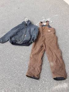 lot 27 image: Carhartt Jacket Size XL, Field & Forest Bibs Size LargeShort