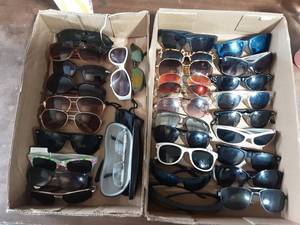 lot 44 image: Lot Of Assorted Sunglasses (32 Pair), 1-Ray Ban Readers