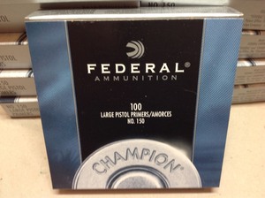 1000 Federal No 150 Large Pistol Primers