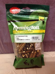 100 17 Remington Unprimed Cases