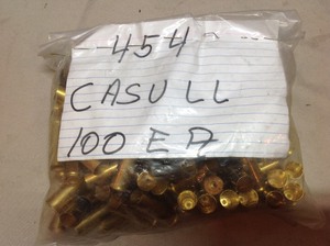 100 454 Casull Casings
