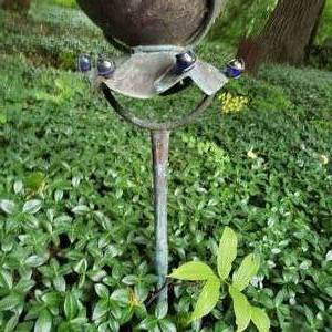 lot 45 image: Copper Garden Gazing Ball