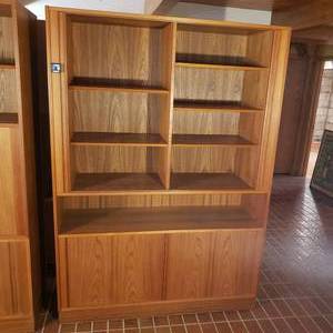 lot 5 image: Fantastic Carlo JENSEN for Poul HUNDEVAD Tambour Door Wall Unit