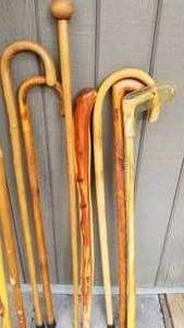 lot 127 image: Collection of Walking Sticks and Canes