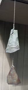 lot 113 image: Artisan Cast Bronze Garden Bells Chimes, Lot of 2