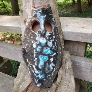 lot 121 image: Ceramic Owl Spirit Wall Hanging