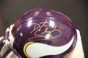 Minnesota Vikings Daunte Culpepper Mini Helmet Autograph