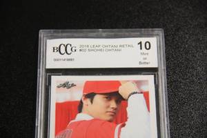 2018 Leaf Shoehei Ohtani BCCG 10 Baseball Card