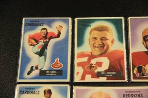 1955 Bowman Football Card Lot  6 Different Cards