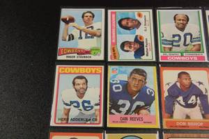 Mixed Years Vintage Football Card Lot  12 Different Cards