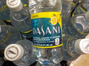 lot 58 image: Case of 24 Bottles Dasani Lemon Fla...