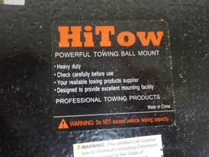 lot 86 image: Hitow Powerful towing Ball Mount...