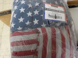 lot 171 image: American Flag cornhole Bags...
