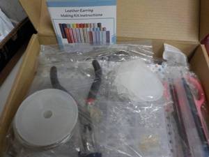 lot 173 image: Leather Earring Making Kit...