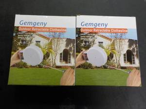 lot 232 image: 2 Gemgeny Outdoor Retractable Cloth...