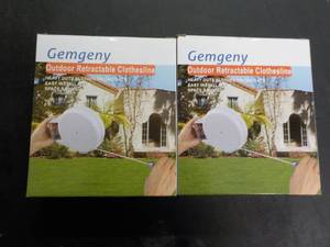 lot 233 image: 2 Gemgeny Outdoor Retractable Cloth...