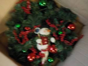 lot 255 image: Snowman Wreath...