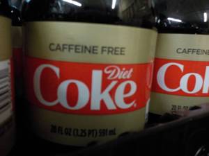 lot 257 image: Case of 24 Caffeine Free Diet Coke...