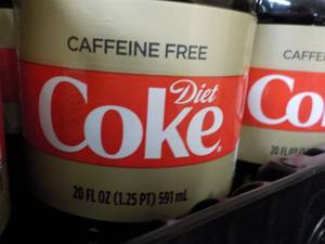 lot 258 image: Case of 24 Caffeine Free Diet Coke...