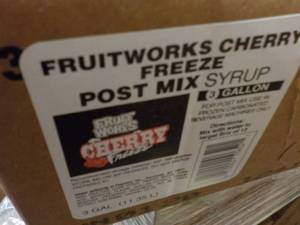 lot 268 image: 3 Gallon Fruitworks Cherry Freeze P...