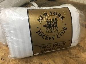 Brand New Jockey Club Two Pack Jumbo Size Pillows