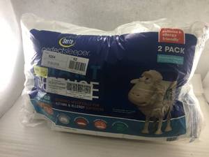 Brand New Two Pack Serta Perfect Sleeper Queen Size Bed Pillows
